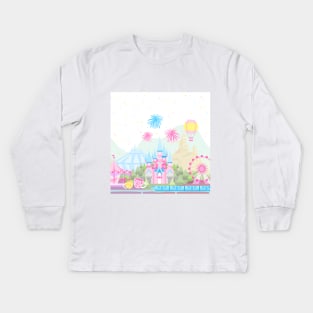 My Happy Place Kids Long Sleeve T-Shirt